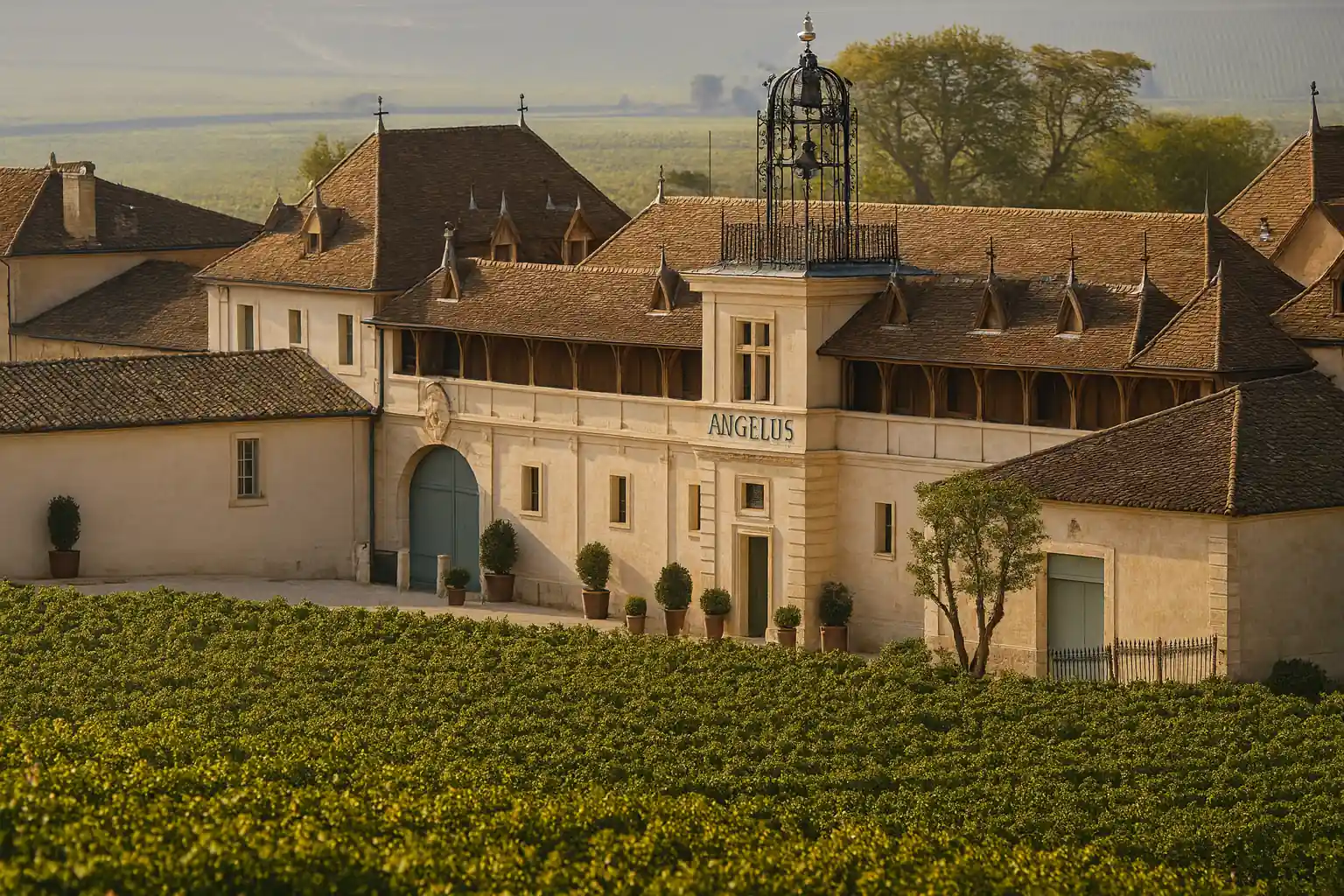Viñedos y châteaux de la región de Burdeos