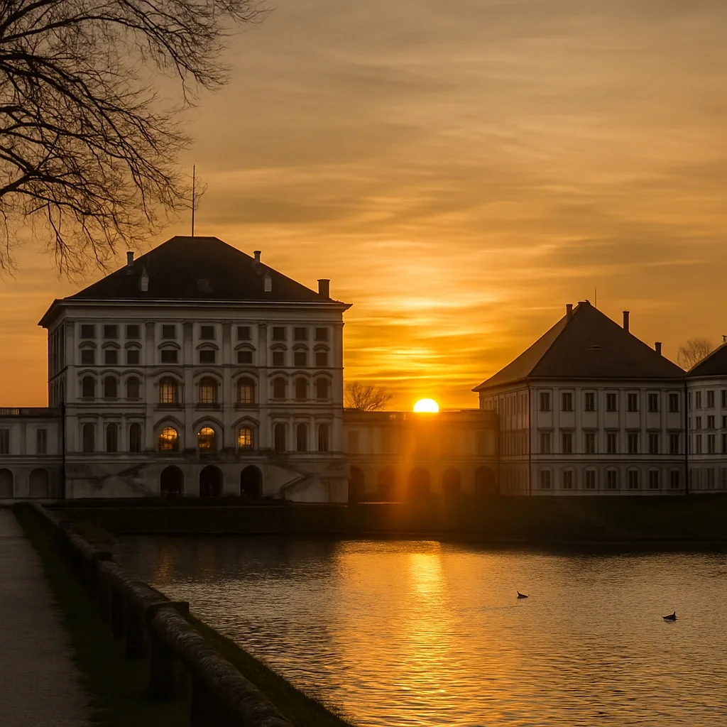 Munich Residenz at sunset
