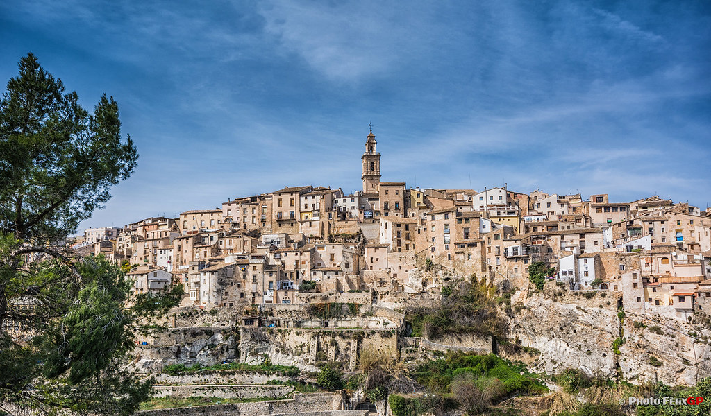 Vista panorámica de Bocairent, Valencia, España