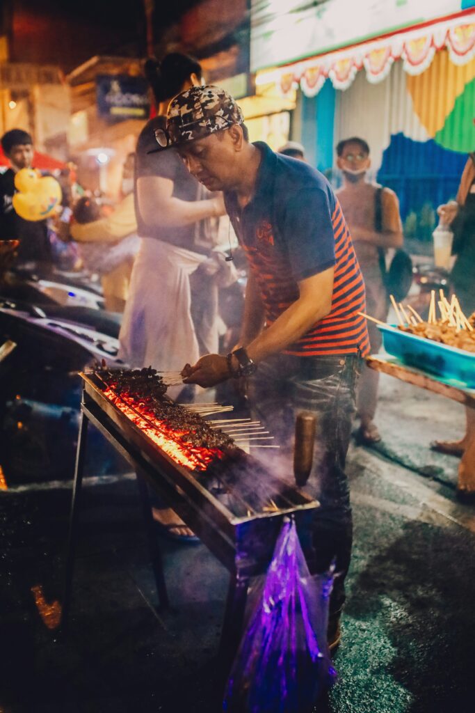 Perderse en un mercado nocturno