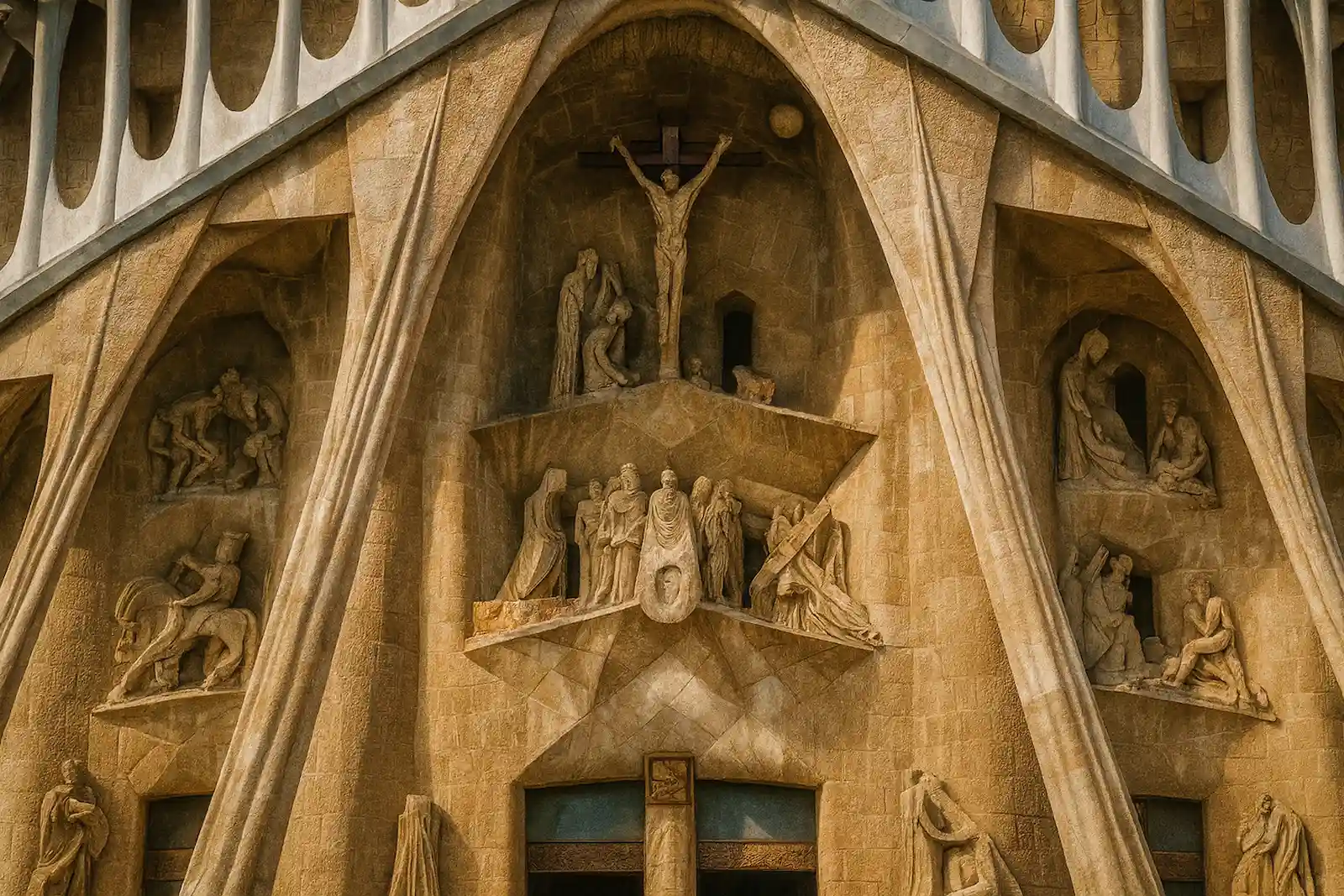 Fachada de la Pasion Sagrada familia Fachada de la Pasión