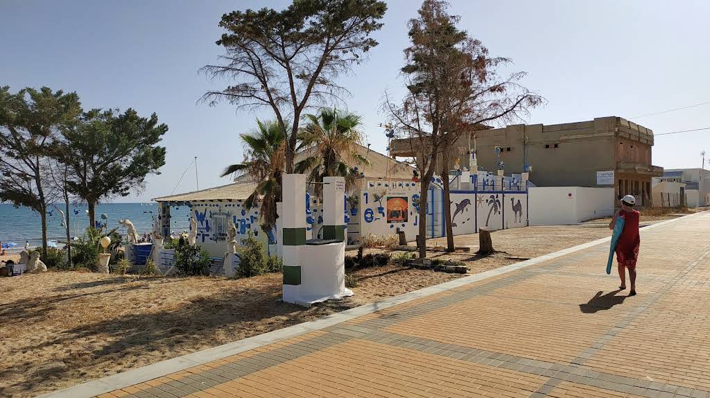 Playa Islantilla desde Sevilla, cartel informativo