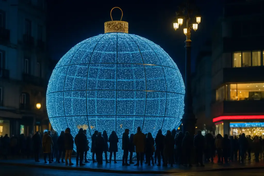 El espectacular alumbrado navideño
