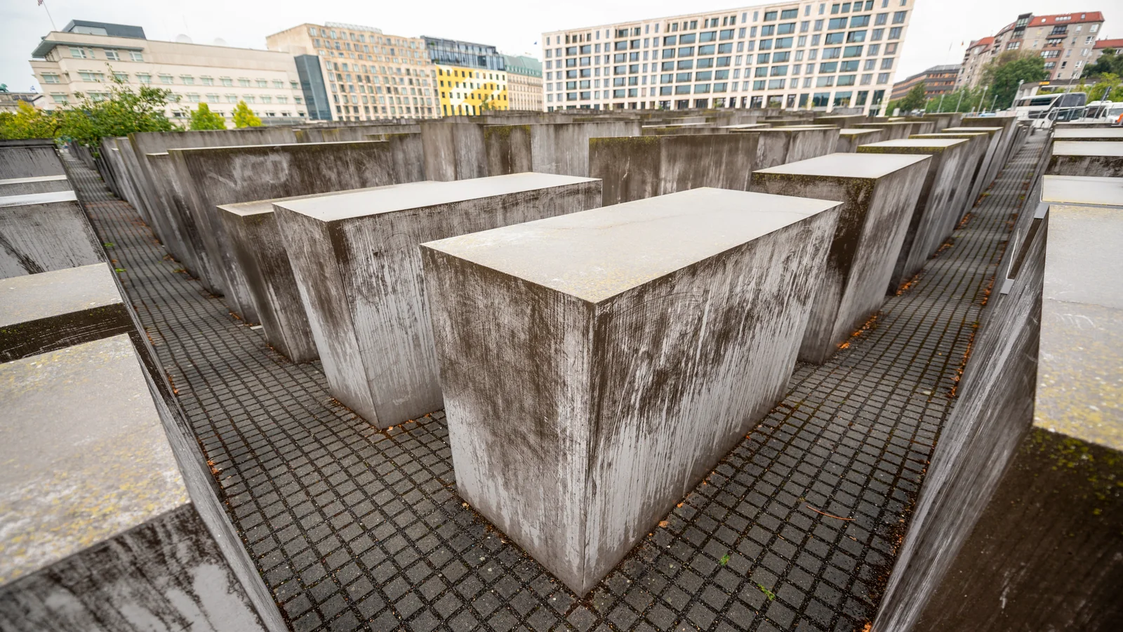 Concrete blocks of the Memorial to the Murdered Jews of Europe in Berlin
