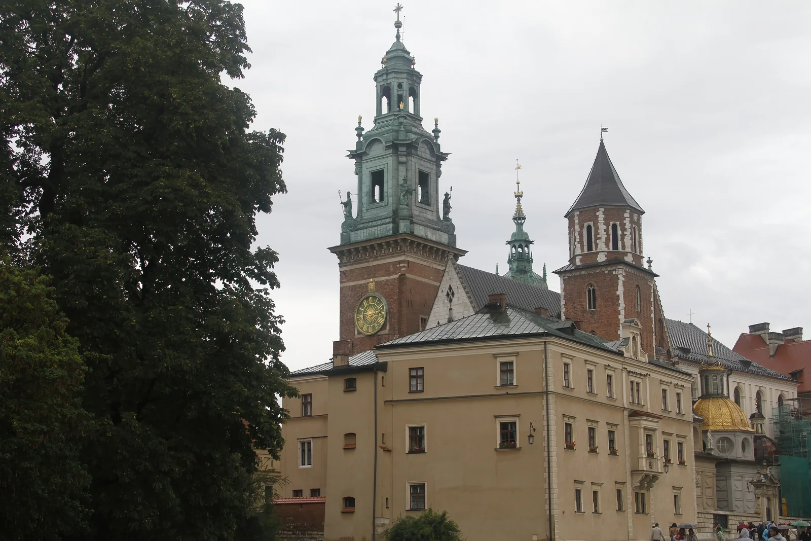 Wawel Castle overlooking Krakow in Poland
