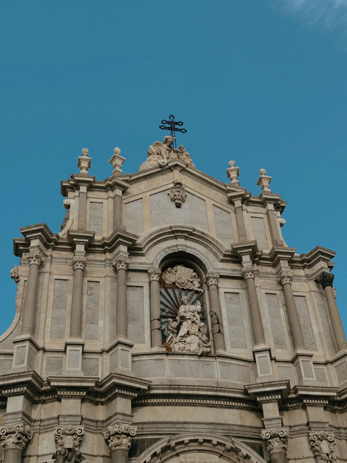 Fachada barroca de la catedral de Sant’Agata en Catania