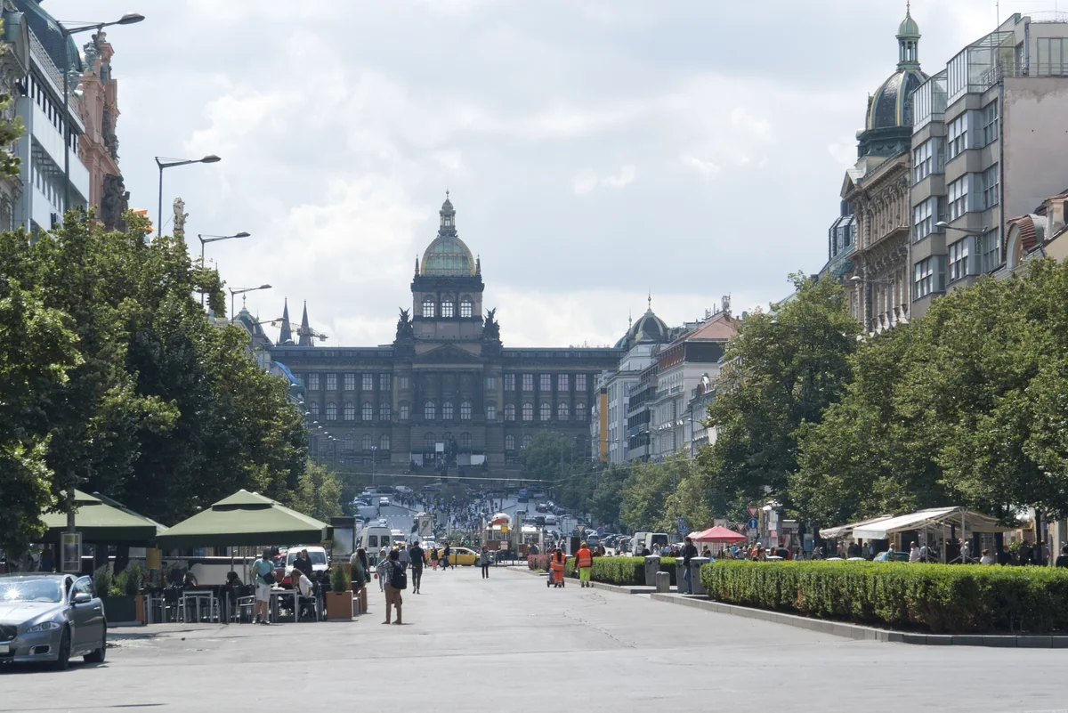 Plaza de Wenceslao: avenida de la Revolución de Terciopelo