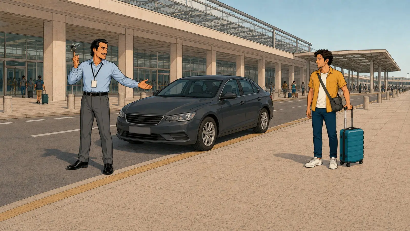 El taxi que te aborda dentro de Termini