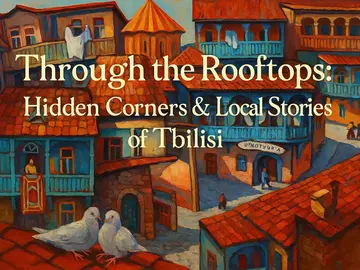 A través de los tejados: rincones ocultos e historias locales de Tbilisi