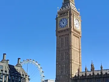 Buckingham Palace to Big Ben.