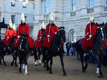 Buckingham Palace to Big Ben.