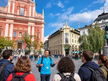 Ljubljana experiencia en el tiempo y en la historia. - para el casco antiguo de la ciudad