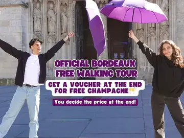 ☂️📍 | Free tour oficial por Burdeos | Con 🍷 cupón para una copa de vino gratis ☂️