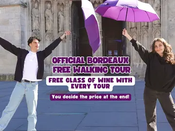 ☂️📍 | Free tour oficial por Burdeos | Con 🍷 cupón para una copa de vino gratis ☂️