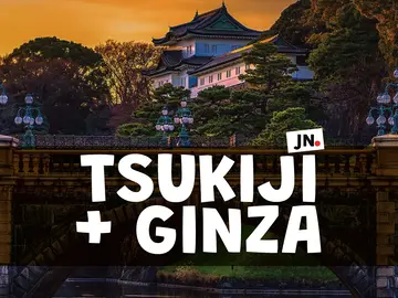 🍥 Tsukiji + Ginza 🔱 Viaje culinario y cultural • ¡El Palacio Imperial, la calle Ginza y justo a tiempo para el mercado de pescado de Tsukiji!