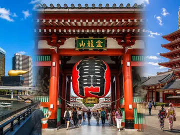 🇯🇵 Paseo por Asakusa y Kappabashi ⛩️ Las leyendas fluyen a lo largo de la orilla del río • Templo Sensō-ji, Santuario Asakusa, Calle Kappabashi, ¡comida falsa!