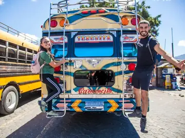 Magical towns of Antigua on a Chicken bus.