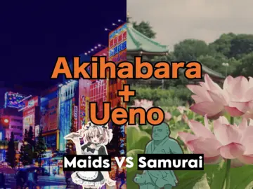 【Akihabara + Ueno 】 𝓜𝓪𝓲𝓭𝓼 💕 VS 𝔖𝔞𝔪𝔲𝔯𝔞𝔦 ⚔️🍵 From Ancient Tradition to Pop Culture