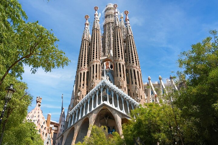 Barcelona: Visita guiada Sagrada Familia y Parque Güell + Traslado