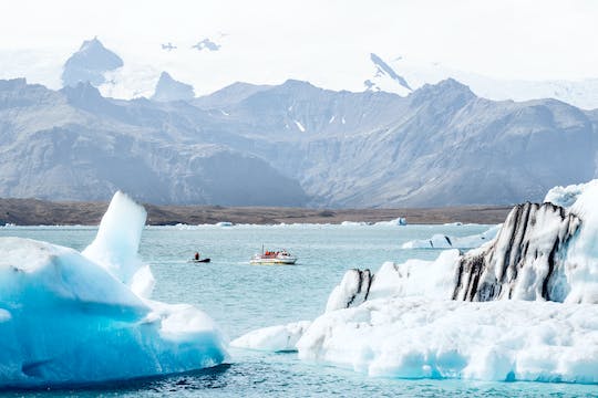 Excursión a la laguna glaciar Jökulsárlón con paseo en barco