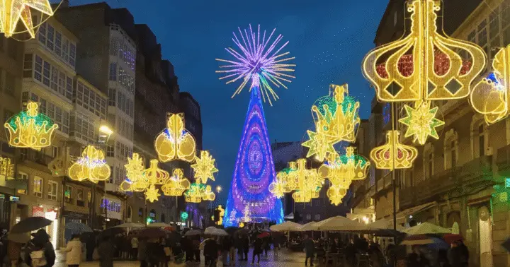 Vigo: Tour a pie de las Luces de Navidad