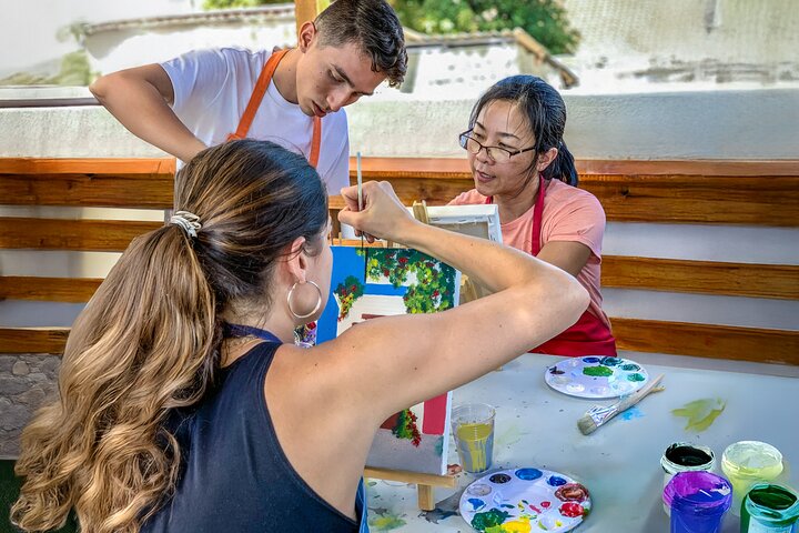 Brunch And Paint in a secret rooftop
