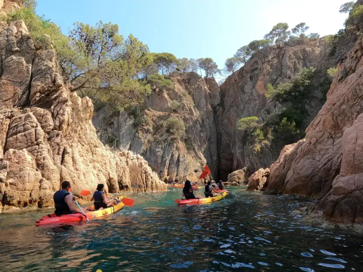 From Barcelona: Costa Brava Kayak & Snorkel in S'Agaró Bay