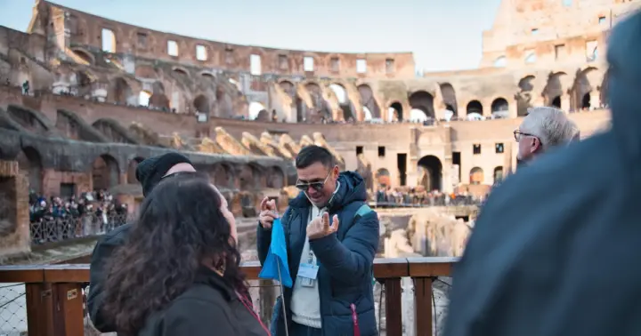 Roma: tour Coliseo subterráneo, arena, Foro y colinas
