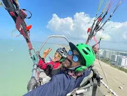 Vuelo en paratrike por Cartagena