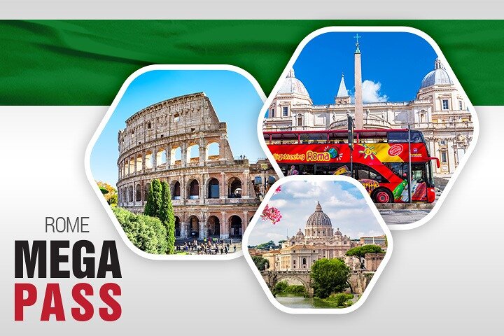 Roma MegaCombo Tickets Coliseo, Vaticano y HoHo Bus
