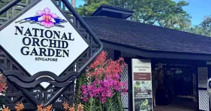 Singapur: Entrada al Jardín Nacional de Orquídeas y código QR