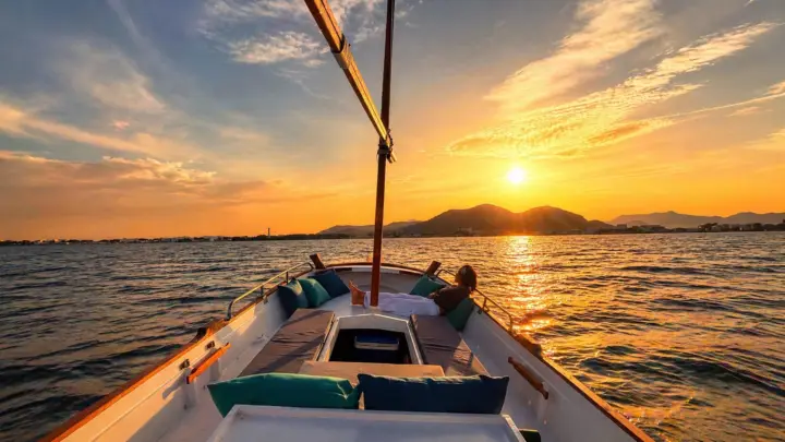 Mallorca, Alcudia: Sunset on a traditional boat. Tapas & Wine Experience
