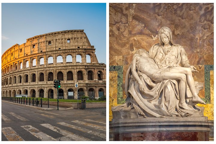 Tour privado de día completo: Coliseo, Foro Romano y Vaticano