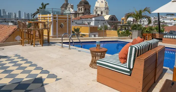 Rooftop brunch with the best view of Cartagena