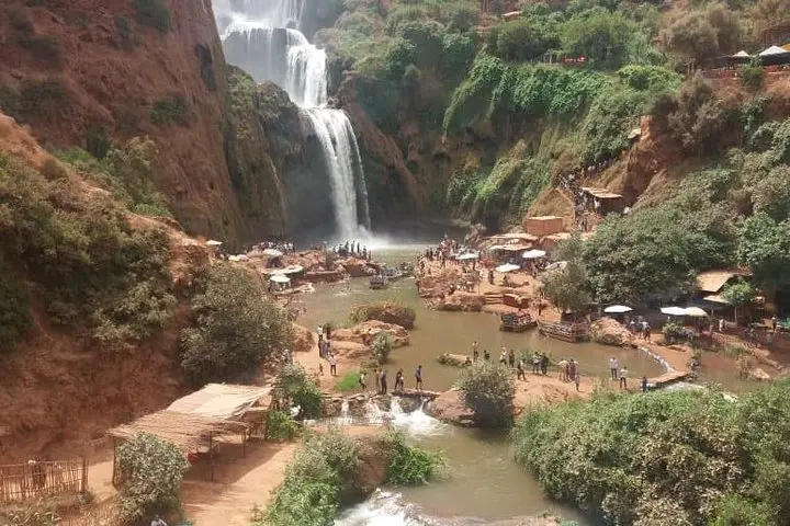 From Marrakech: Day trip to Ouzoud waterfalls and boat tour