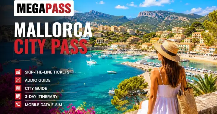 Catedral de Palma, tour en autobús y barco con paradas libres (24 h)
