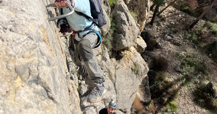 El Chorro: Sube vía ferrata en Caminito del Rey