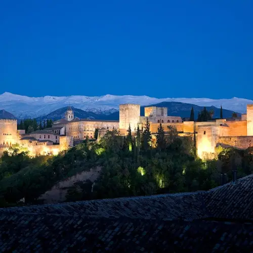 Alhambra y Palacios nazaríes: Entrada sin colas + Tour nocturno