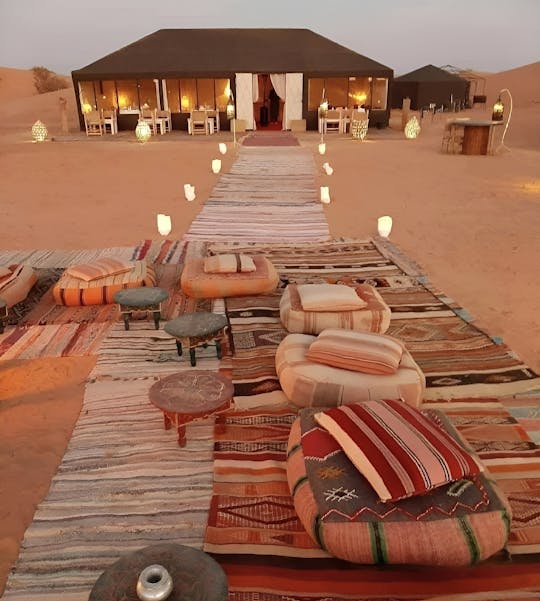 Experiencia Agafay con cena, calesa y paseo en camello