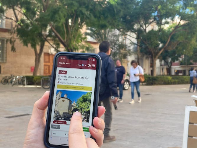 Valencia Web-App Visita guiada en bicicleta y a pie