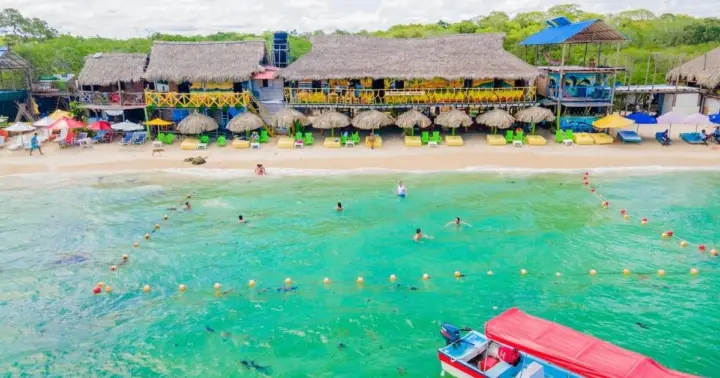 Isla Barú: Playa Tranquila en lancha + Recorrido Islas del Rosario