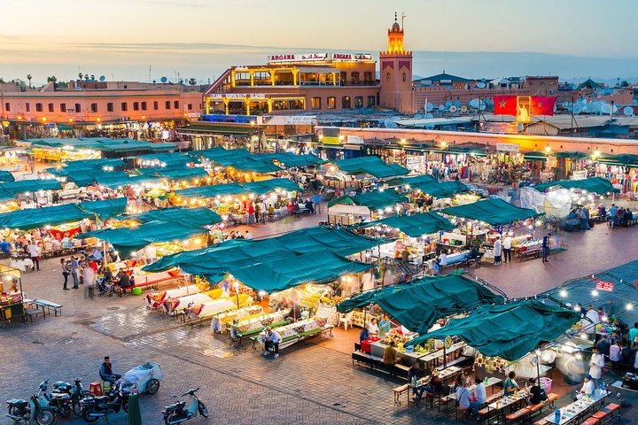 Visita guiada privada de día completo a la ciudad de Marrakech con almuerzo