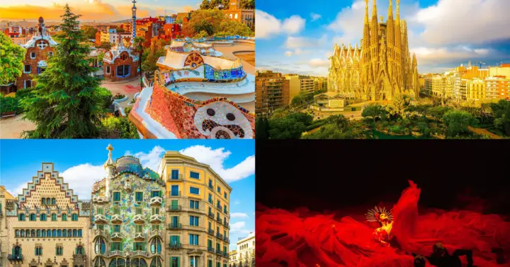 Barcelona: Sagrada, Park Güell Tour, Batlló & Flamenco Show