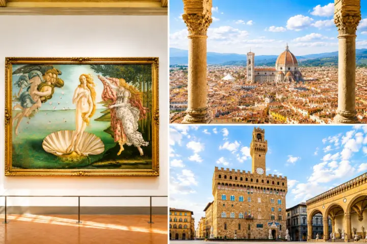 Florencia: opción con audioguía en la Galería Uffizi y terraza del Palazzo Vecchio