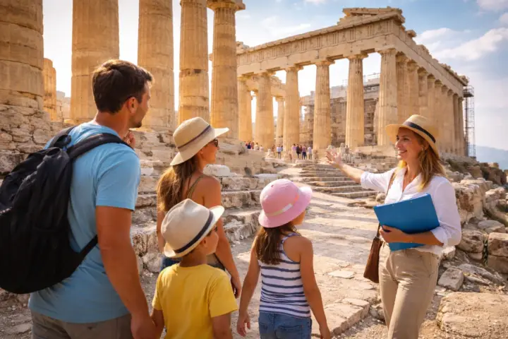 Tour familiar por la Acrópolis con entradas sin colas | Grupo reducido
