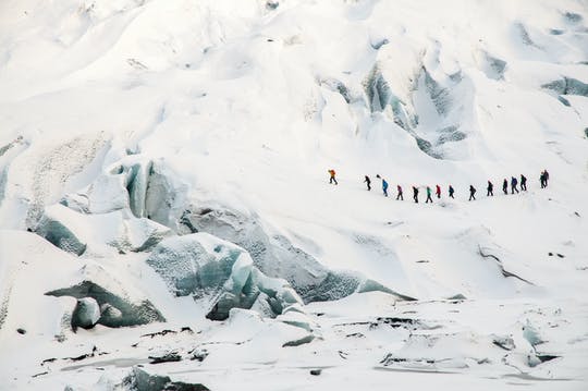 Escalada en hielo Sólheimajökull y caminata por el glaciar