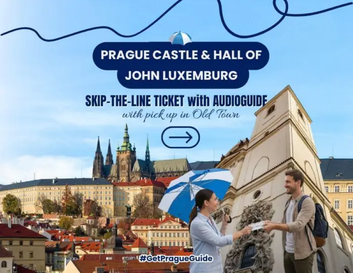 Castillo de Praga y Salón de Juan de Luxemburgo. Entradas: recogida en el casco antiguo