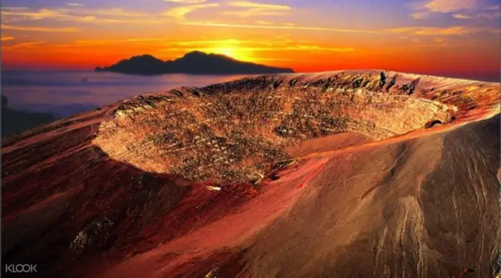 Pompeii: Vesuvius at Sunset