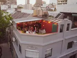 Asado argentino en el barrio de Palermo