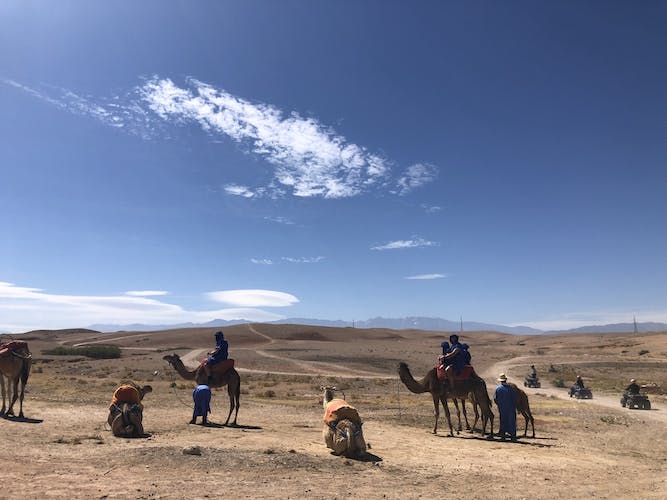 Paseo en camello por el desierto de Agafay